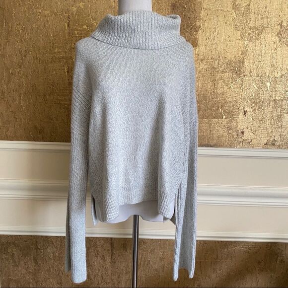NWT! CALVIN KLEIN JEANS gray turtleneck sweater L - Picture 2 of 6